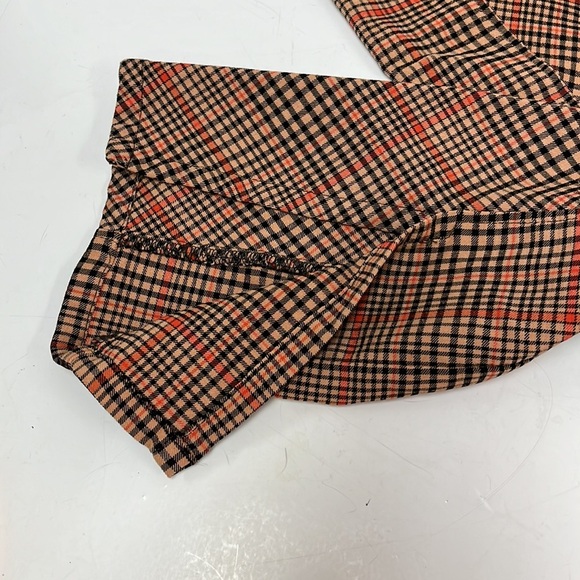 Free People FLYING HIGH Plaid Slit Hem Skinny Pants - Picture 5 of 5